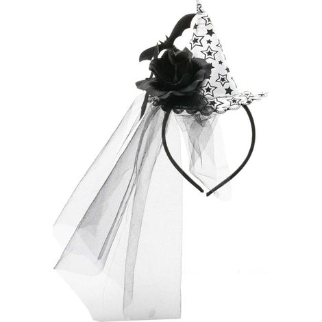 Diadema con velo, plateada