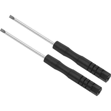 Mini Tournevis Plat Taille 2,0 mm Longueur 82 mm Lot de 2 Pièces (1/5)
