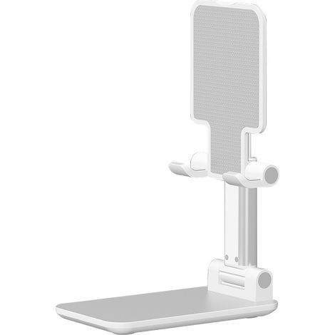 Weißer Handy- und Tablet-Ständer, verstellbare Dockingstation für iPhone 13, 13 Mini, 13 Pro, 13 Pro Max, 12, 12 Mini, 12 Pro Max, iPad Air, Mini, Huawei, Samsung Galaxy, Xiaomi und weitere Smartphone (1/5)