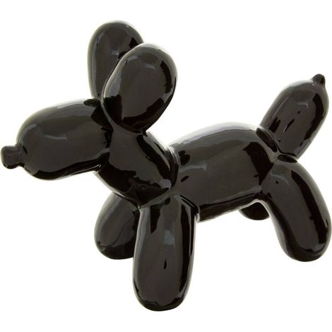 Statuetta per cane theo pop art h13,5 cm nero - Atmosphera créateur d'intérieur