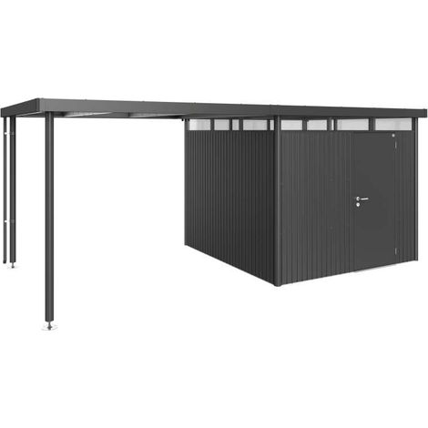 Tetto laterale casetta HighLine Misura H4 grigio scuro metallizzato