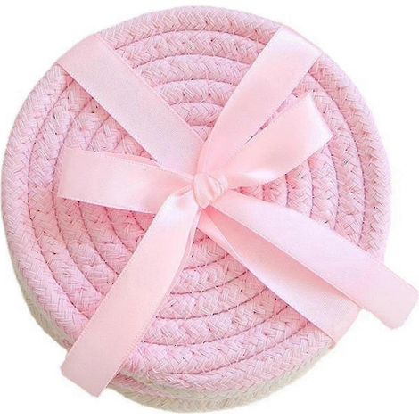 Lot de 4 sets de table résistants à la chaleur, en coton texturé et résistant à l'eau, absorbants et non pelucheux. Accessoires ménagers. (1/5)