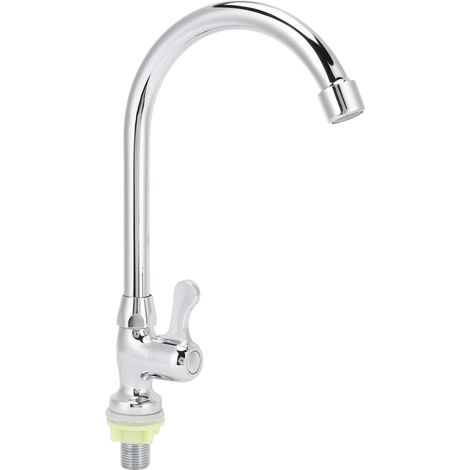 Robinet rotatif G1/2 pour buanderie, piscine, évier de cuisine, jardin ou extérieur (1/5)