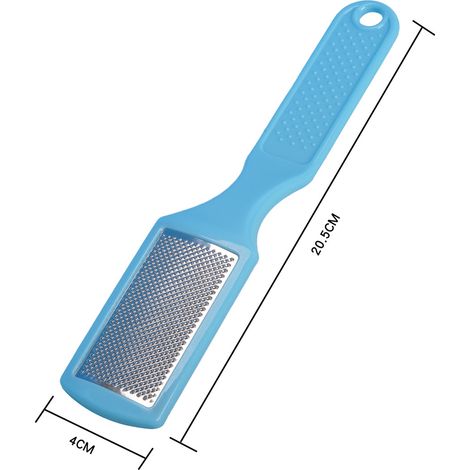 Râpe à pieds multifonctionnelle double face avec couvercle pour éliminer les peaux mortes et les callosités, outil de râpe à pieds, râpe à talons [HK]-AquaForge