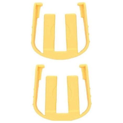Lot de 2 rondelles de voiture, autres outils de jardin, connecteur rapide, boucle, clip en C, pièces de rechange, convient pour Karcher K2, K3, K7, jaune (1/4)
