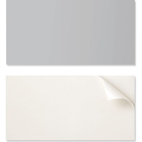 Panel de vinilo autoadhesivo para habitaci贸n de adolescente, 100x50 cm, color gris claro.