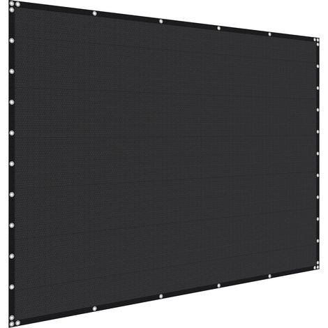 Mophorn Toldo de Sombra 305 x 305 cm Tela Parasol con Ojales de Acero Inoxidable Red de Sombreado HDPE 140 g/m² Tejido de Protección con 30 Bridas para Exteriores, Patios, Jardines, Terrazas, Negro