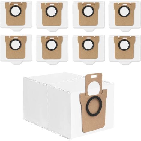 FOREHILL Staubbeutel für Dreame L10s Ultra/Dreame S10 Saugroboter, Staubsaugerbeutel-Zubehörset, Staubbeutel, 2,5-Liter-Ersatzbeutel (8er-Pack) (1/5)