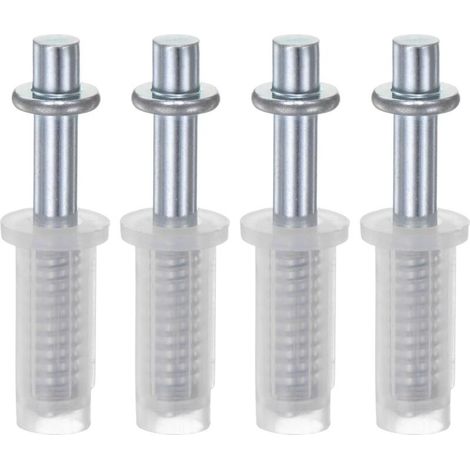 Juego de 4 pivotes superiores de doble hoja de 9,5 mm con resorte para puertas plegables tipo acordeón. (1/5)