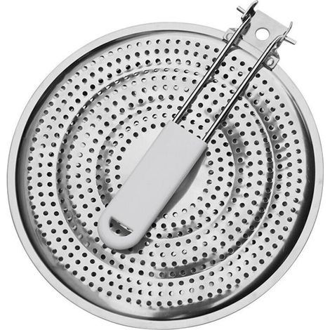 Diffuseur de chaleur en acier inoxydable 20,3 cm – idéal pour plaques gaz, répartition uniforme de la chaleur, résistant et lavable au lave-vaisselle (1/4)