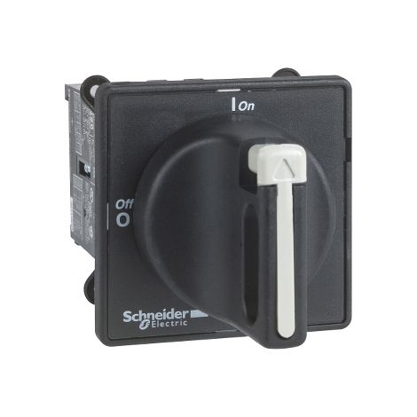 Interruptor seccionador TEYS 12A 3P IP65 negro con mando rotativo y 690 V AC