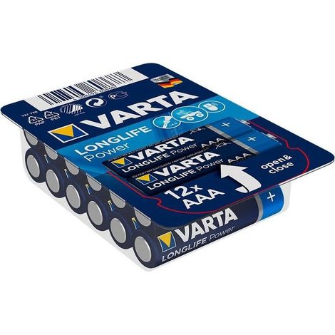 Varta LONGLIFE Power AAA Big Box 12 Micro (AAA)-Batterie Alkali-Mangan  1.5 V 12 St.