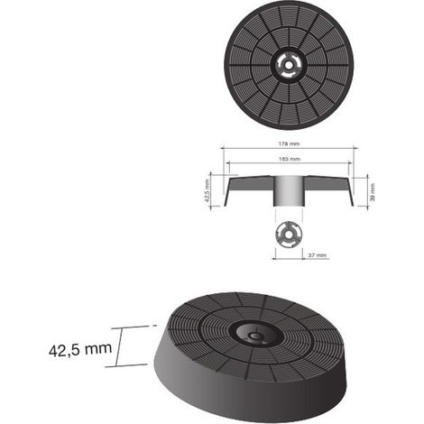 Filtro carbone Teka cappa aspirante 40FC90