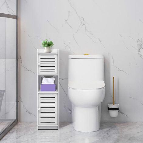Meuble de rangement moderne multifonction ®,pour cuisine, couloir, entrée et chambre à coucher,22 x 20 x 75 cm,Blanc (1/5)