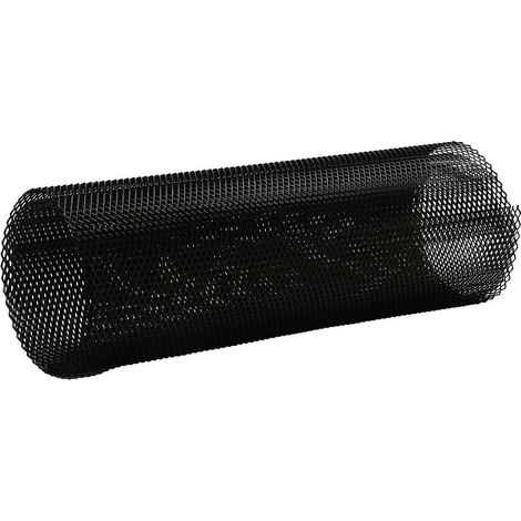 Kühlergrill 100 x 33 cm, schwarz lackierte Aluminiumlegierung, 4 x 8 mm Rautengitter (1/5)
