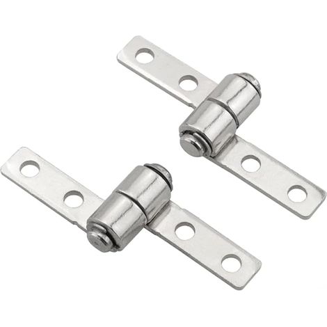 Lot de 2 Petites charnières, 360 Degrés Rotation Couple, Charnière Couple, Pour table pliante, fenêtres, portes, armoire (1/5)