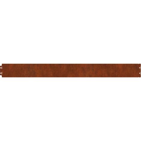 Lawn Edging 30 pcs 20 x 103 cm Weathering Steel Rusty vidaXL (1/5)