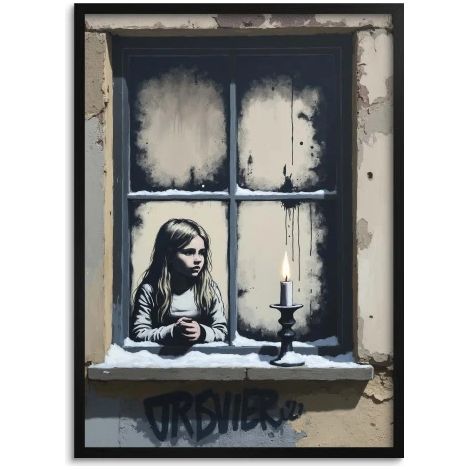 Peinture murale Banksy pour le bureau et le salon (1/5)