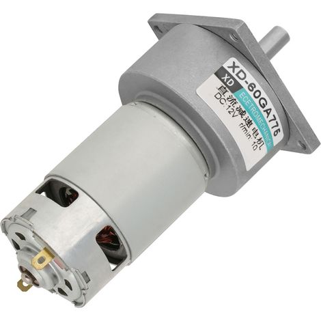 35-W-Mikro-Gleichstrom-Metallgetriebemotor, Drehzahlregelung, Rechts-/Linkslauf (12 V, 10 U/min) (1/5)