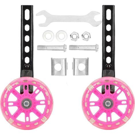 2 roues auxiliaires lumineuses pour vélo enfant, compatibles avec les vélos de 12 à 20 pouces-11x11cm-Assorted Color2 (1/4)