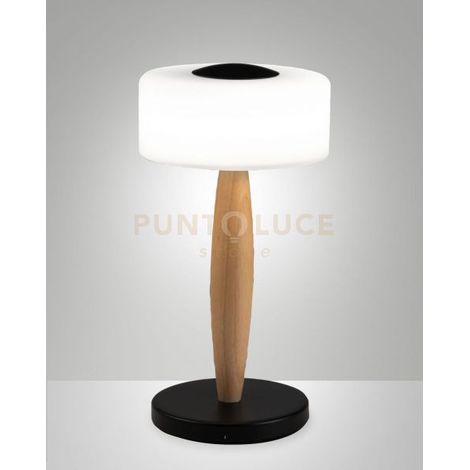 ELEA LAMPADA DA TAVOLO NERA DIMMERABILE A LED 3000K - 8W - 860 lm