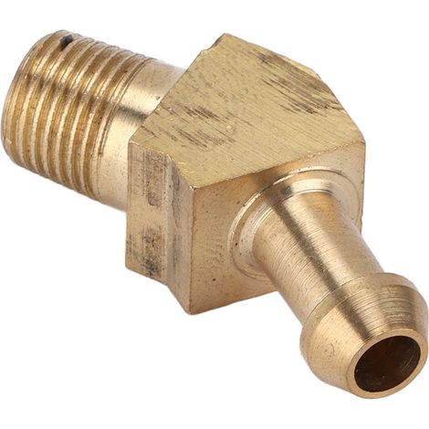 Raccord cannelé pour durite turbo, coude 45° 1/8in 27 filetage NPT, laiton, remplacement série Garrett T (1/5)