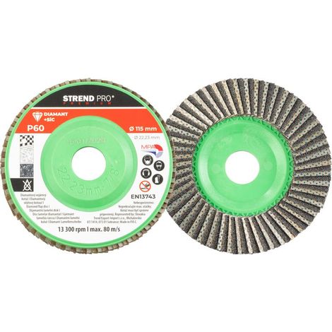 Scheibe Strend Pro, 115 x 22 mm, Schleif, P60