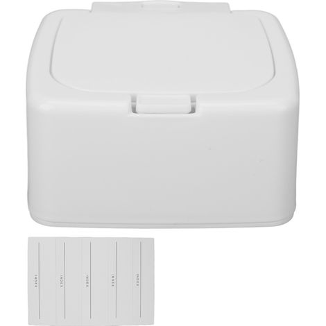 Boîte de rangement pour disques démaquillants en coton, forme losange, couvercle anti-poussière, distributeur à pression, petit boîtier de stockage (1/5)