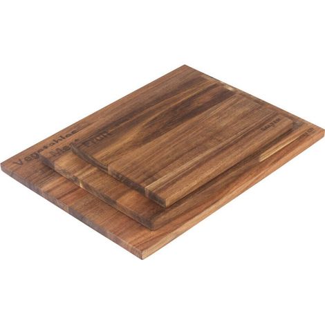 Juego de 3 tablas de cortar Salter BW14740 de madera de acacia (1/3)