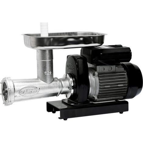 Hachoir à viande électrique 1 HP 400 W – Couteau et entonnoir en acier inoxydable – Semi-professionnel pour viandes hachées – Inferramenta