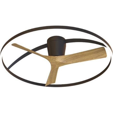 Ventilateur diam75 cm dim 45 w 30005000k noir et bois - mantra - nepal ii 224682583 224682583 (1/3)