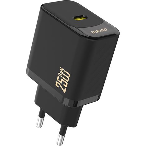 Cargador de pared USB-C GaN de 25 W - Negro