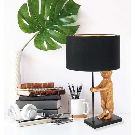 Anne Lighting - tischlampe - Animaux - schwarz - metall stoff - Ø (1/5)