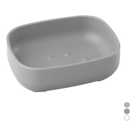 Porta sapone pod  Tortora cm 11,5 x h. 3 x 9METAF