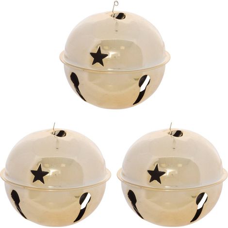 SDN MET CAMPANAS DE ORO X3 8CM - Feeric lights & christmas (1/2)