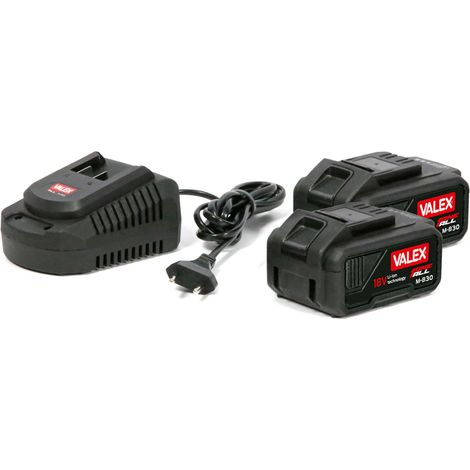 Valex KIT ONEALL 18V con 2 Batterie 3Ah e Caricabatterie 2,4A