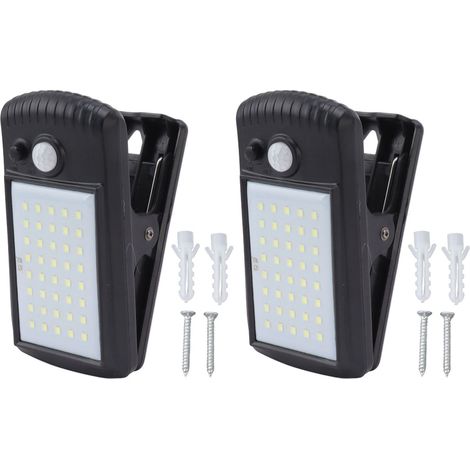 Clip solaire sur les lumières IP65 MODES 2 MODES 2 MODES Capteur de mouvement extérieur de détection infrarouge pour terrasse de pont de clôture