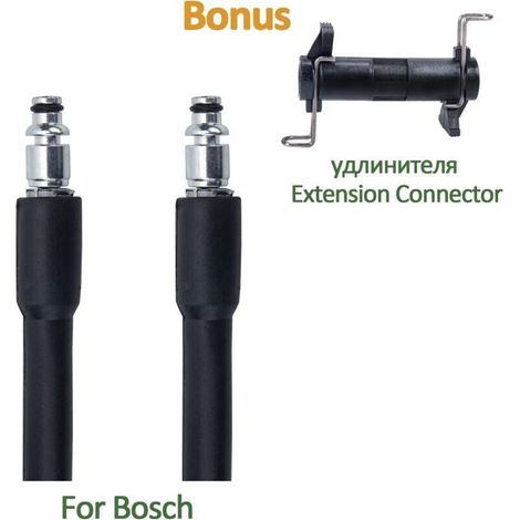 Hochdruckreinigerschlauch 10 m x 140 bar, kompatibel mit BOSCH, BLACK & DECKER, AR, MICHELIN, STANLEY, MAC ALLISTER (1/5)