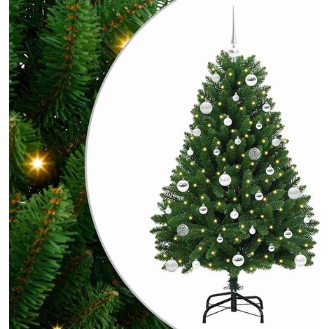 vidaXL Artificial Hinged Christmas Tree Green 150 cm PVC and Steel