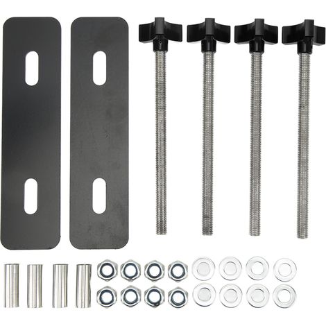 Kit de Broches de Montage pour Plaques de Désensablage, Acier M10x180, Entraxe 8-14cm, Support de Fixation Noir pour SUV (1/5)