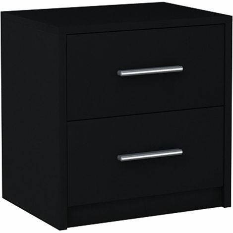 Comodino BODO 2S NERO cassettiera