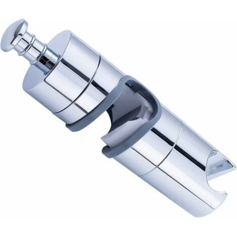 Shower Head Bracket 20-25mm Adjustable, Shower Bracket Holder Replacement, Shower Brackets with Side Knob, Chrome Shower Head Brackets for Shower Head (1/4)