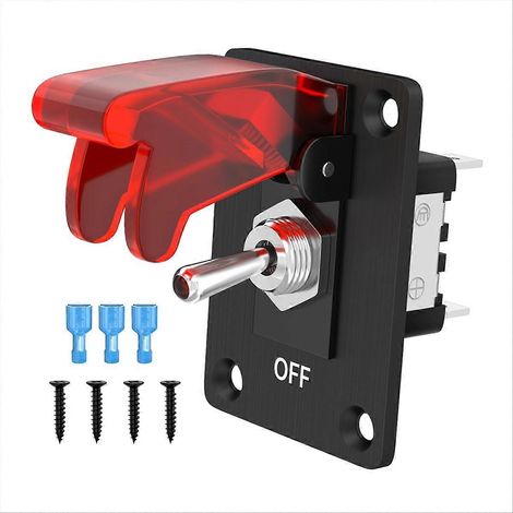 12V DC 20A Wippschalter, 3-poliger beleuchteter EIN/AUS-SPST-Wippschalter (1/5)