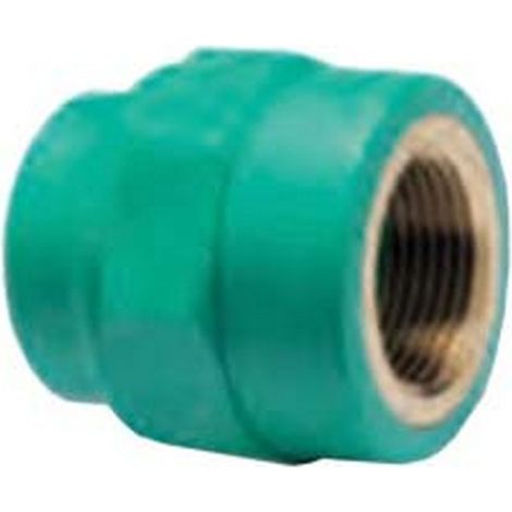 10PZ RIDUZIONE FILETTATA FEMMINA IN PPR PN25 - F  mm.20x1/2"