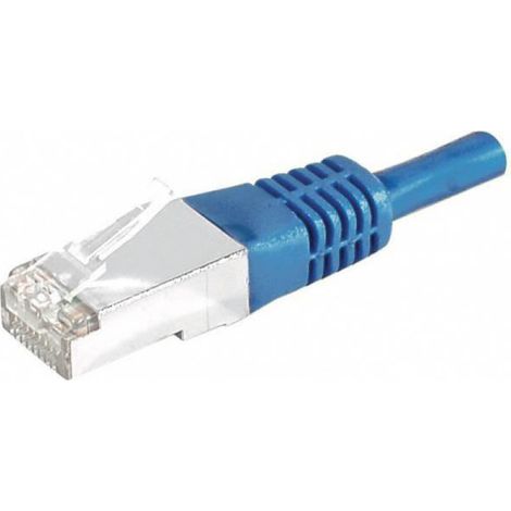 Câble Ethernet Cat6a 7.50m surblindé bleu (1/4)