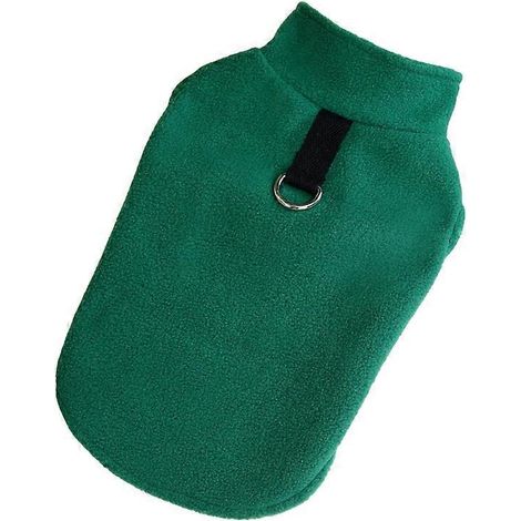 Kleiner, wind- und wasserdichter Hundepullover, warmes Kleidungsstück für kleine Hunde, grüner Pullovermantel in Größe XL
