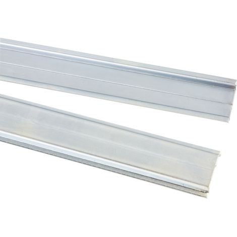 Rs Pro – Rail DIN 1m x 35mm x 7.5mm – Non fendu – Acier – Alimentation pour tableau électrique – Lot de 4 unités