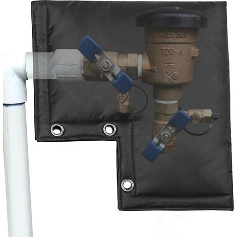 Couvercle de valve de refoulement isolé Couvercle de protection isolé à 5 couches Isolation de conduite d'eau, couvercle étanche pour brise vide (1/5)