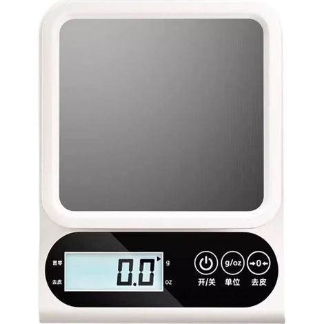 Balanza De Cocina Digital - Precisión 0 1 G - Pantalla LCD - Recargable Por USB - Para Repostería Y Joyería - 5000 G (1/5)