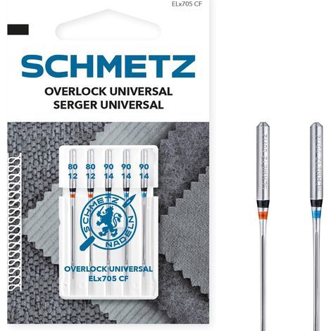 Needles ELX705 CF, SY 2022 System, Overlock, For Various Fabrics, Domestic Machines (1/3)